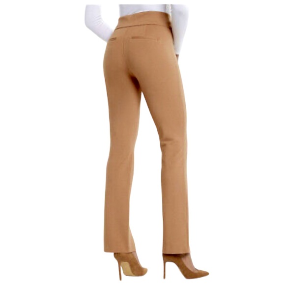 NWT - Express High Waist Columnist Front Vent Pants - Camel - XS - Picture 2 of 7